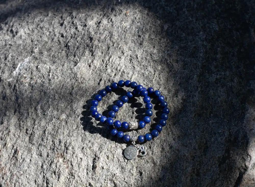 Lapis Lazuli Natural Stone Bracelet: The Sovereign’s Sight - Image 2