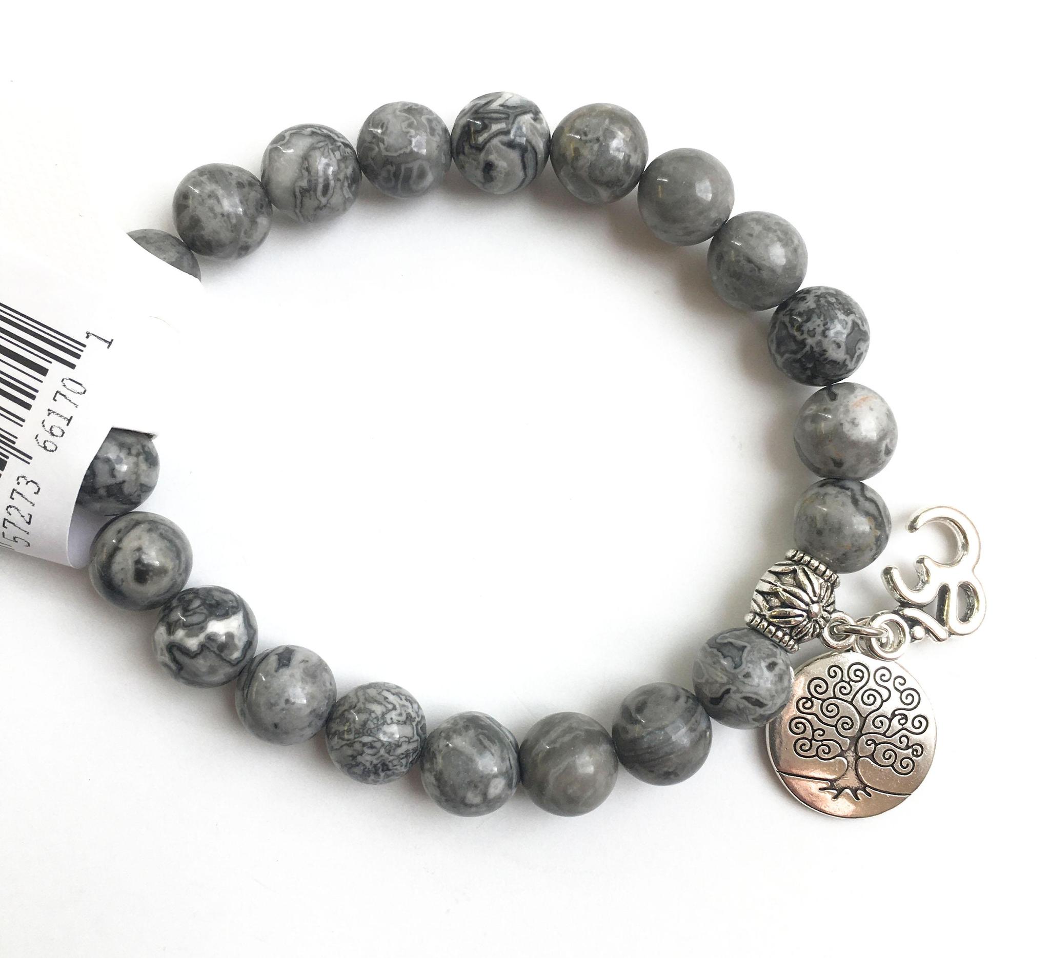 Mapstone Jasper Natural Stone Bracelet: The Pathfinders’s Anchor - Image 2