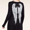 Angel Wings Rhinestone Top by Vocal VTrendz
