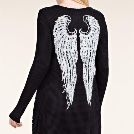 Angel Wings Rhinestone Top by Vocal