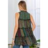 Boho Chic Buttondown Patchwork Sleeveless Top VTrendz