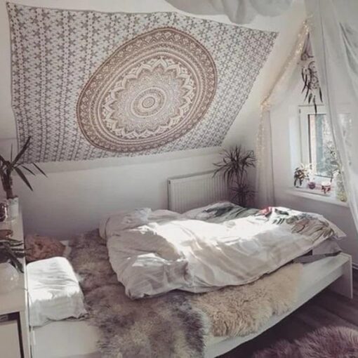 Mandala GUMBAD 3 variations Wall Hanging Handmade Cotton Tapestry 84"x54" inch