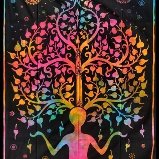 Yoga Women Poster Wall Hanging Handmade Cotton Tapestry 40" x 30" inch