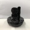 Cascading Fountain Black Ceramic Backflow Incense Holder Waterfall Incense Burner, Reflux Burner, Handmade Ceramic, Home Décor for Meditation, Mini-Zen Experience Size: 11.5*10*10 cm VTrendz