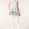 Oatmeal Cream Top Rhinestone by Vocal VTrendz