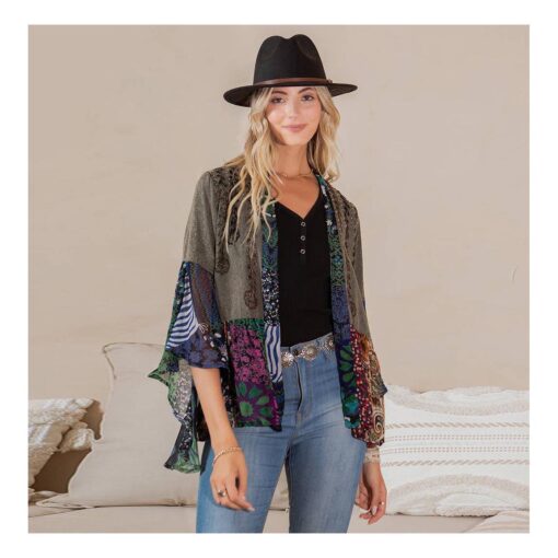 Boho Chic Rustic Embellished Shrug