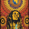 Bob Marley Globe Poster Wall Hanging Handmade Cotton Tapestry 40" x 30" inch VTrendz