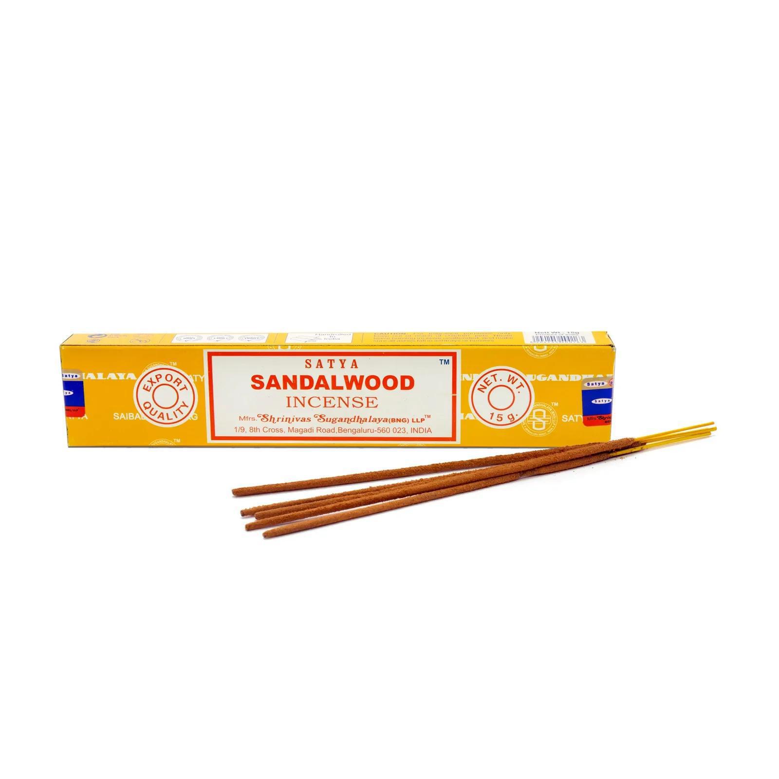 Authentic Satya Sandalwood Incense for Deep Meditation and Relaxation