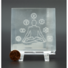 Selenite Engraved Charging Plate Coaster for Crystal Cleansing & Manifestation 3x3 Inch VTrendz