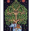 Tree Of Life With Elephant Wall Hanging Handmade Cotton Tapestry 84" x 54" inch VTrendz
