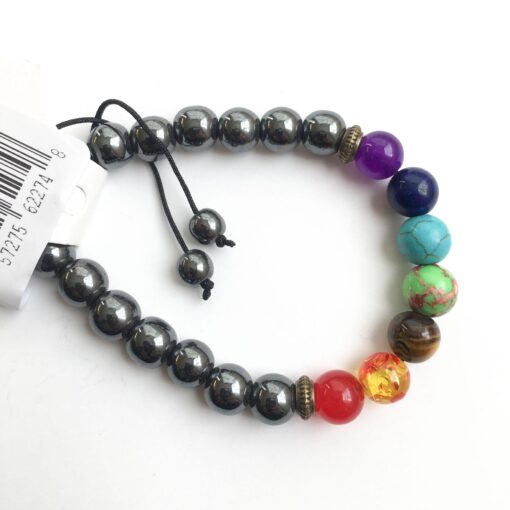 Hematite w/ 7-Chakra Stones: The Iron-Clad Alignment