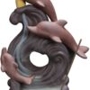 Sea Dolphins Backflow Incense Burner, Reflux Burner, Large Handmade Ceramic Backflow Cone Sticks Incense Holder Home Decor Craftwork Figurine VTrendz