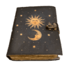 Celestial Sun & Moon Leather Journal | Grimoire of Light and Shadow VTrendz