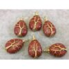 Red Jasper Teardrop Crystal Tree of Life Wire Wrapped Pendant Necklace VTrendz