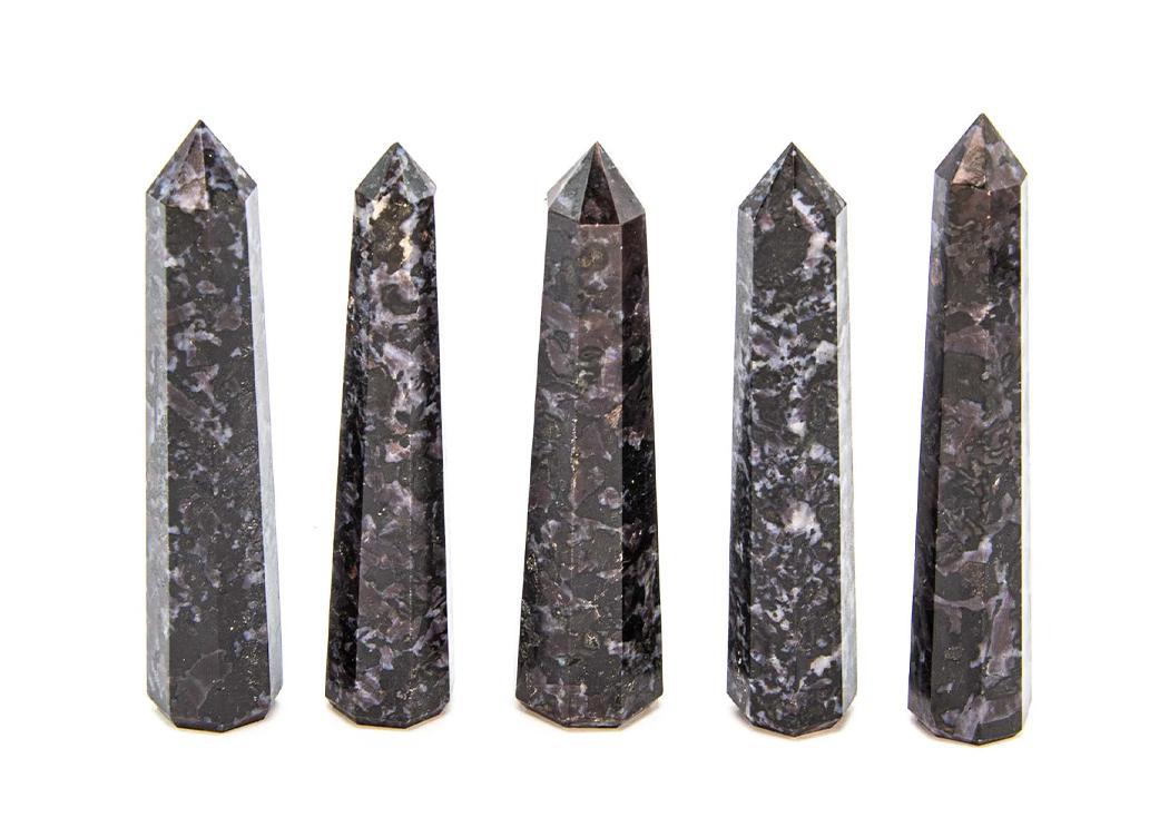 Indigo Gabbro Tower Wand Natural Indigo Stone For Healing Stone for Creativity, Intuition & Protection, Meditation Crystal Healing Grid Reiki Metaphysical Energy 2 - 3 Inch - Image 2