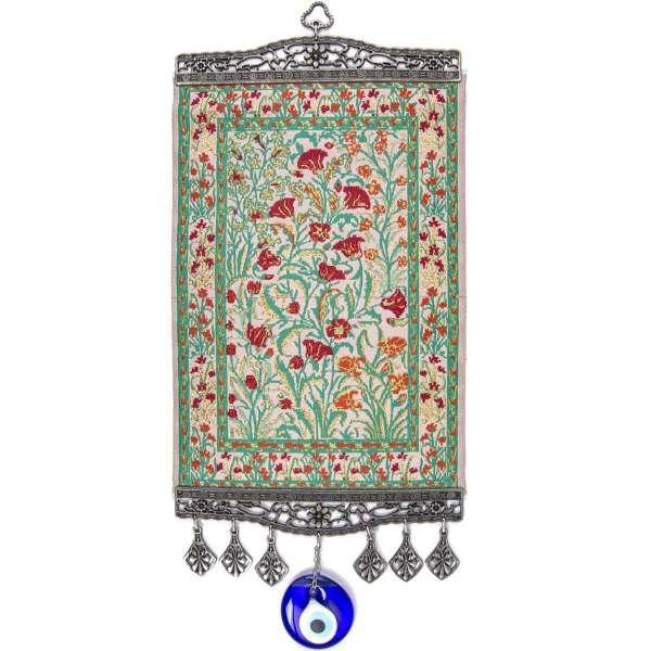 Large Carpet Wall Hanging Handwoven. 17.5" Inch, Turkish Miniature Carpet Designed Woven Wall Hanging