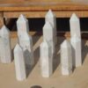 Howlite Obelisk Tower: Jumbo Healing Wand for Profound Stillness & Mental Detox VTrendz