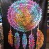 Dream Catcher 5-Feathers Full Circle Wall Hanging Handmade Cotton Tapestry 84"x54" inch VTrendz
