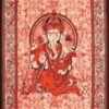 Ganesha Batik Poster Wall Hanging Handmade Cotton Tapestry 40"x30" inch VTrendz