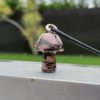Rhodonite Mushroom Carved Pendant Necklace Natural Crystals For Energy Balancing, Meditation, Reiki, Healing Approx. 2cm Pendant VTrendz