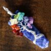 Lapis Lazuli with 7- Chakra Tree of Life Wire Wrapped Pendant necklace, 7 Chakra necklace, tree of life necklace VTrendz
