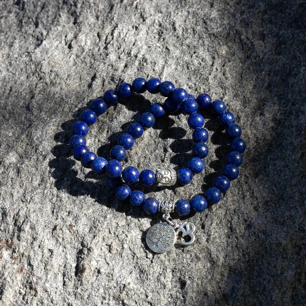 Lapis Lazuli Natural Stone Bracelet: The Sovereign’s Sight