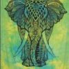 Elephant Tiedye Wall Hanging Handmade Cotton Tapestry 84"x54" inch VTrendz