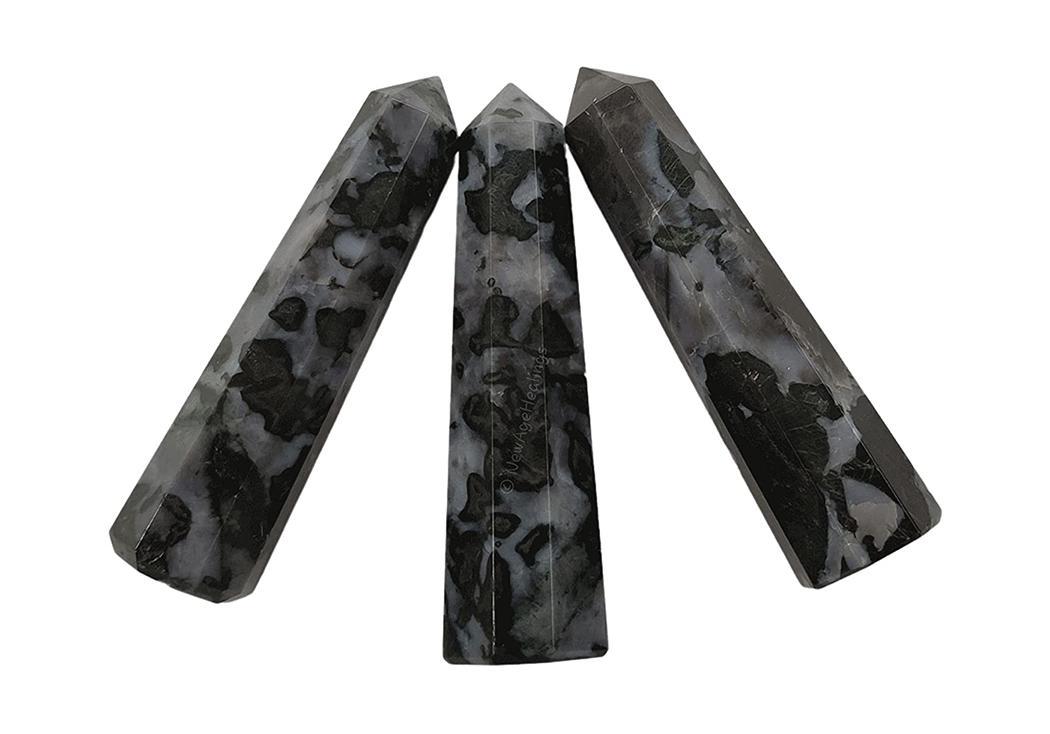 Indigo Gabbro Tower Wand Natural Indigo Stone For Healing Stone for Creativity, Intuition & Protection, Meditation Crystal Healing Grid Reiki Metaphysical Energy 2 - 3 Inch - Image 3