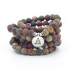 Picasso Jasper 108 Mala 6 & 8mm beads Necklace Bracelet Yoga Bracelet Mala Lotus 108 Beads Bracelet VTrendz
