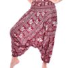 Thai Aladdin Harem Pants Jumpsuit Printed Pant with Elastic & Draw String; Aladdin / Harem Pants, Boho Pants, Unisex, Yoga / meditation Bohemian Pants or Jumpsuit or Halter neck Dress 100 % Rayon VTrendz