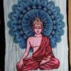 Buddha Bhumisparsha Mudra Wall Hanging Handmade Cotton Tapestry 84" x 54" inch VTrendz