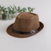 Men Cowboy Straw Hat with Black Leather Strap For Men/Women Unisex Attractive Hat with Leather Strap; Adult One Size Fits Most (22-23 inches), adjustable size VTrendz