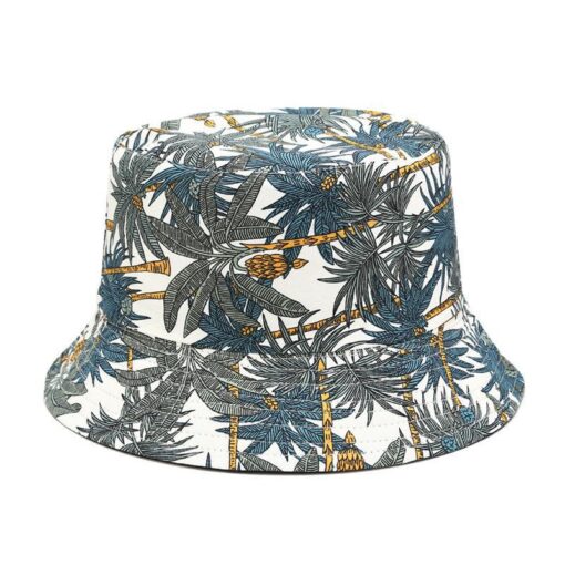 Cotton Reversible Unisex Summer Hat;  Adult One Size Fits Most (22-23 inches), adjustable size