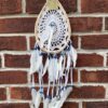 Cotton crochet single ring tear drop dreamcatcher 16 cm VTrendz