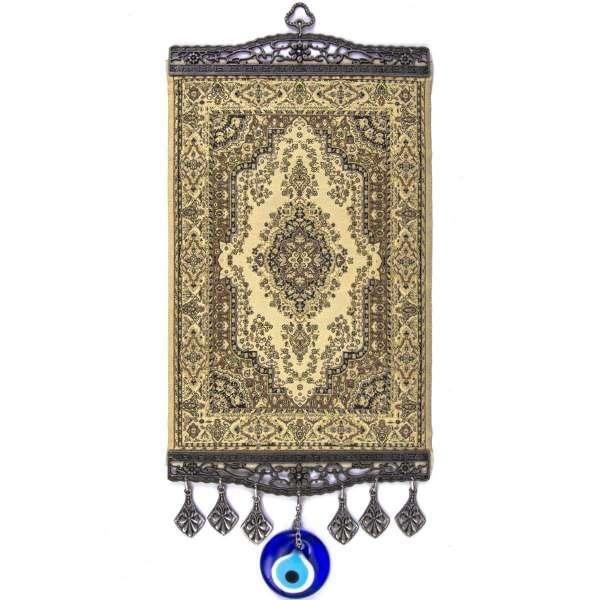 Large Carpet Wall Hanging Handwoven. 17.5" Inch, Turkish Miniature Carpet Designed Woven Wall Hanging