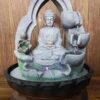 Buddha Lotus Tabletop Fountain with LED Light Antique Resin Tabletop Waterfall Fountain 21cm*21cm*28 cm VTrendz