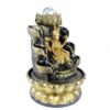 Goddess of Wealth & Prosperity Goddess Lakshmi Fountain / Lakshmi with Lotus Flower, Rolling Crystal Ball & LED Antique Resin Tabletop Waterfall Fountain 22 cm*22 cm*29 cm VTrendz