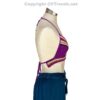 Crochet Bikini Top with Striped Pattern/ Crop Top/ Bra Top, Handmade, 1 Size Fits Most VTrendz