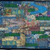 VPT-A04 Handmade Vintage Patchwork Abstract Tapestry Bohemian style Heavy Embroidered Ethnic Hippie Indian Wall décor Art Wall hanging 40 x 60 Inches VTrendz