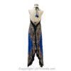 Jamawar Scarf Dress Dori with Halter Neck & Back Ties VTrendz