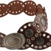 Women Boho Designer Grommet Oval Belt - Image 8