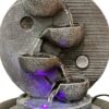 Yin Yang & LED Antique Resin Tabletop Waterfall Fountain - Image 5