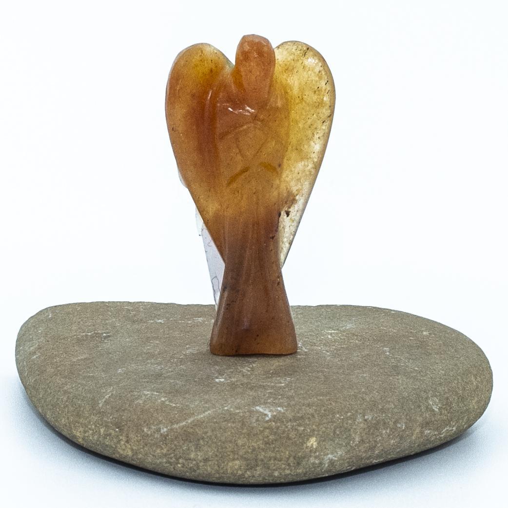 Red Aventurine Crystal Guardian Angel Protection Pocket Angel, Approx. 2-3 Inch - Image 2