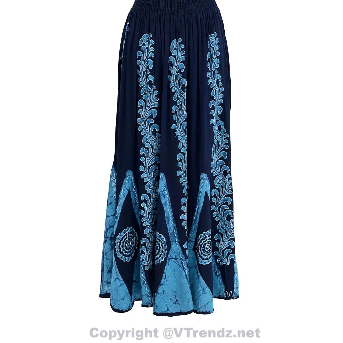 Long 8-Kali Embroidered Maxi Dress with Stretch Sleeves - Image 3