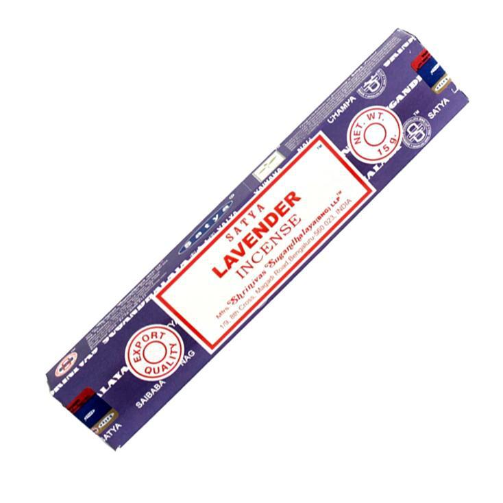 Satya Lavender Incense Sticks for Deep Relaxation, Stress Relief, and Restful Sleep