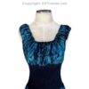 Long 8-Kali Embroidered Maxi Dress with Stretch Sleeves VTrendz