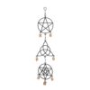 Pentacle Triquetra & 7-Point Star Wind Chime 24"