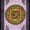 Tibetan Om Wall Hanging Handmade Cotton Tapestry 84" x 54" inch VTrendz