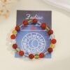Aries Zodiac Crystal Bracelet – Vital Fire – Red Jasper & Carnelian – 8mm VTrendz
