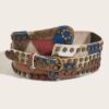 Women Boho Designer Grommet Belt